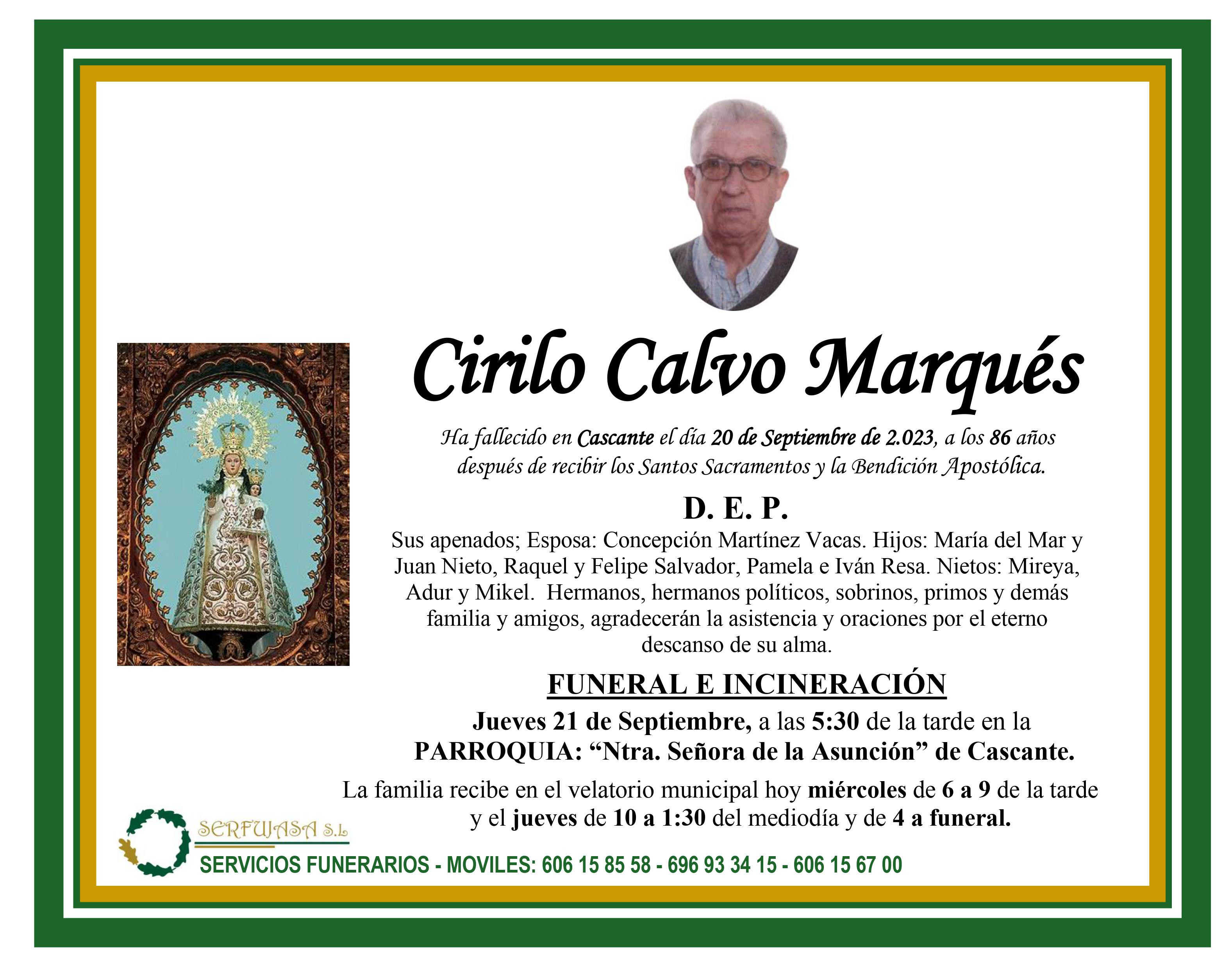 Cirilo calvo 